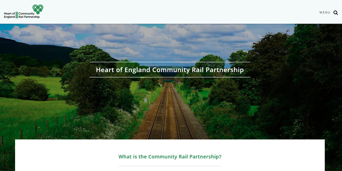Screenshot of Heart of England CRP website